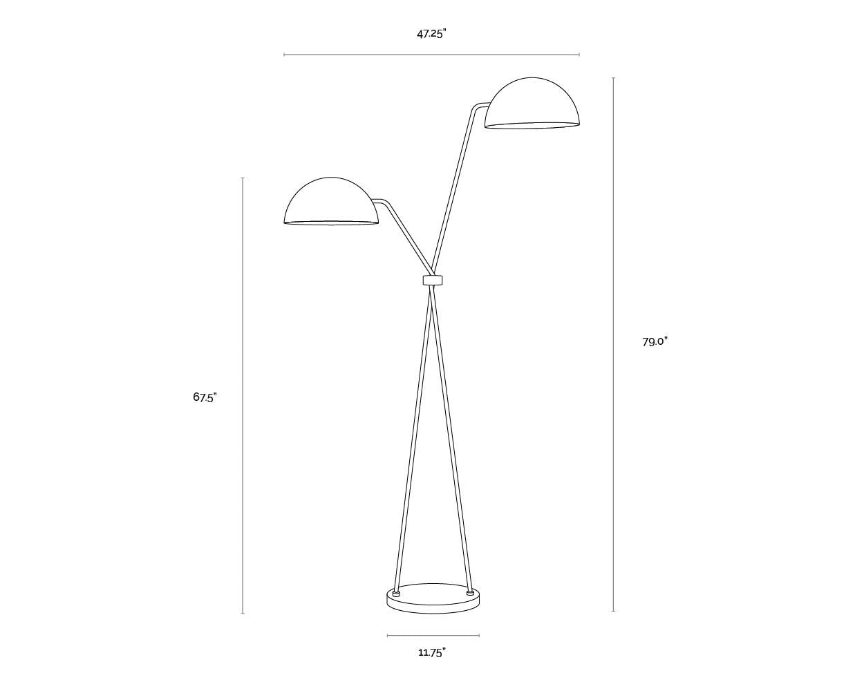 Faven Floor Lamp - Black