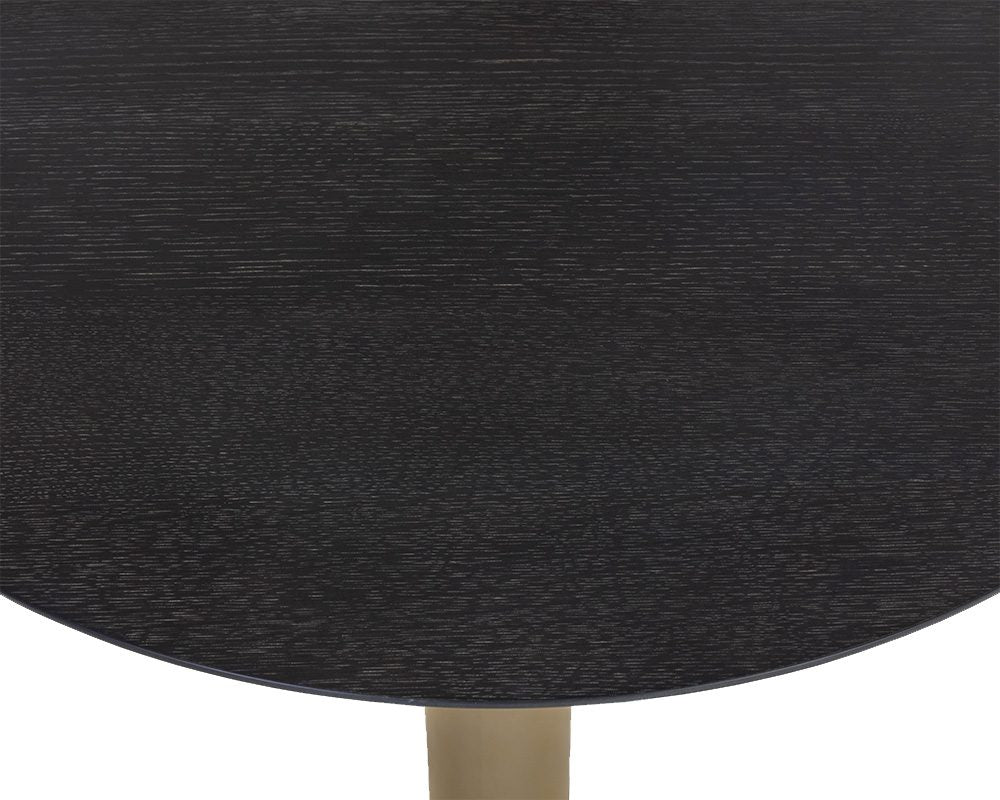 Monaco Bar Table - Gold - Grey Marble / Charcoal Grey
