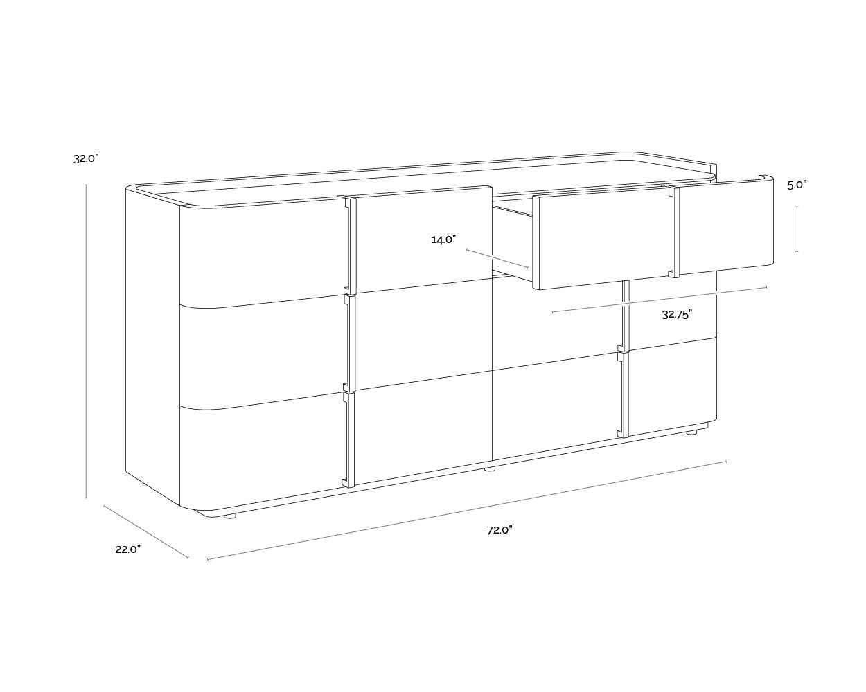 Jamille Dresser - Cream
