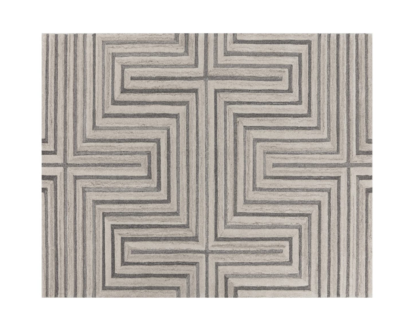 Oslow Hand-Tufted Rug - Beige / Grey - 8' X 10'