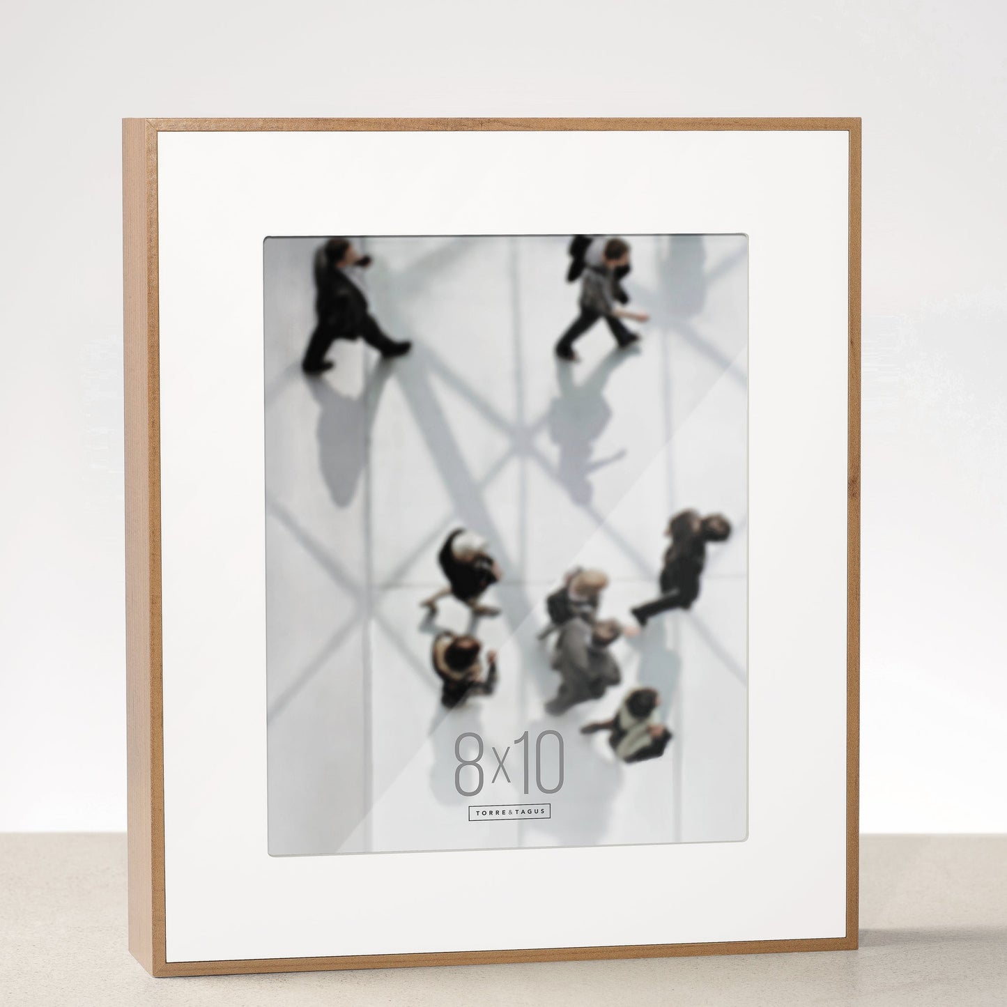 Boulevard Walnut Veneer Photo Frame with Matte - 8x10 Inch