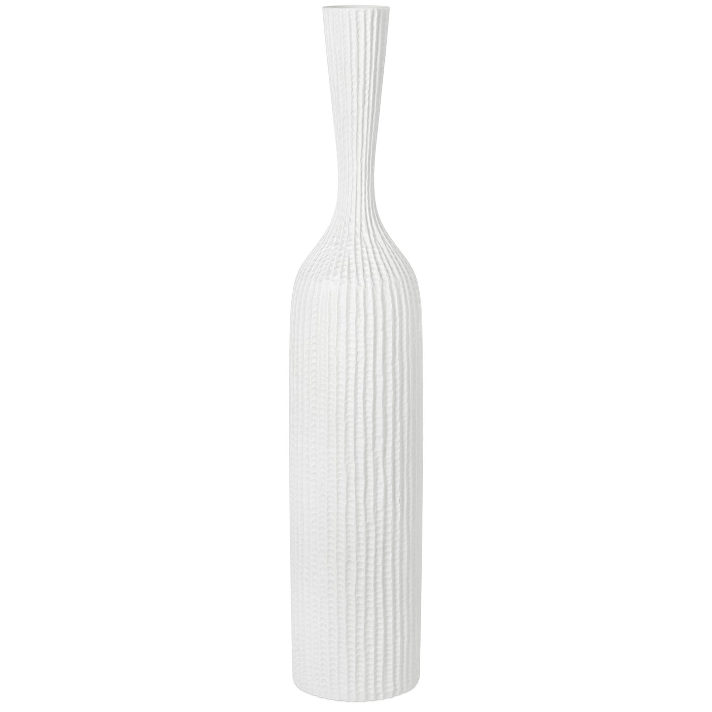 Zoro Carved Line Resin Vase - 37.25 Inch Tall