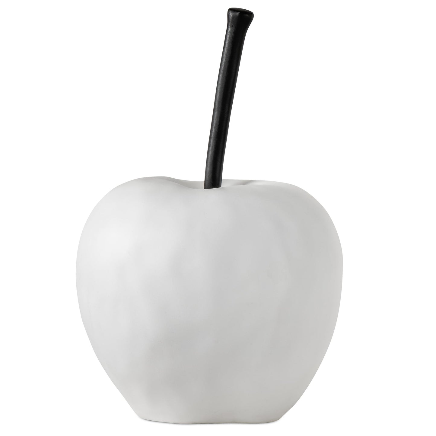 Grand Apple Oversized Resin Decor Sculpture - White
