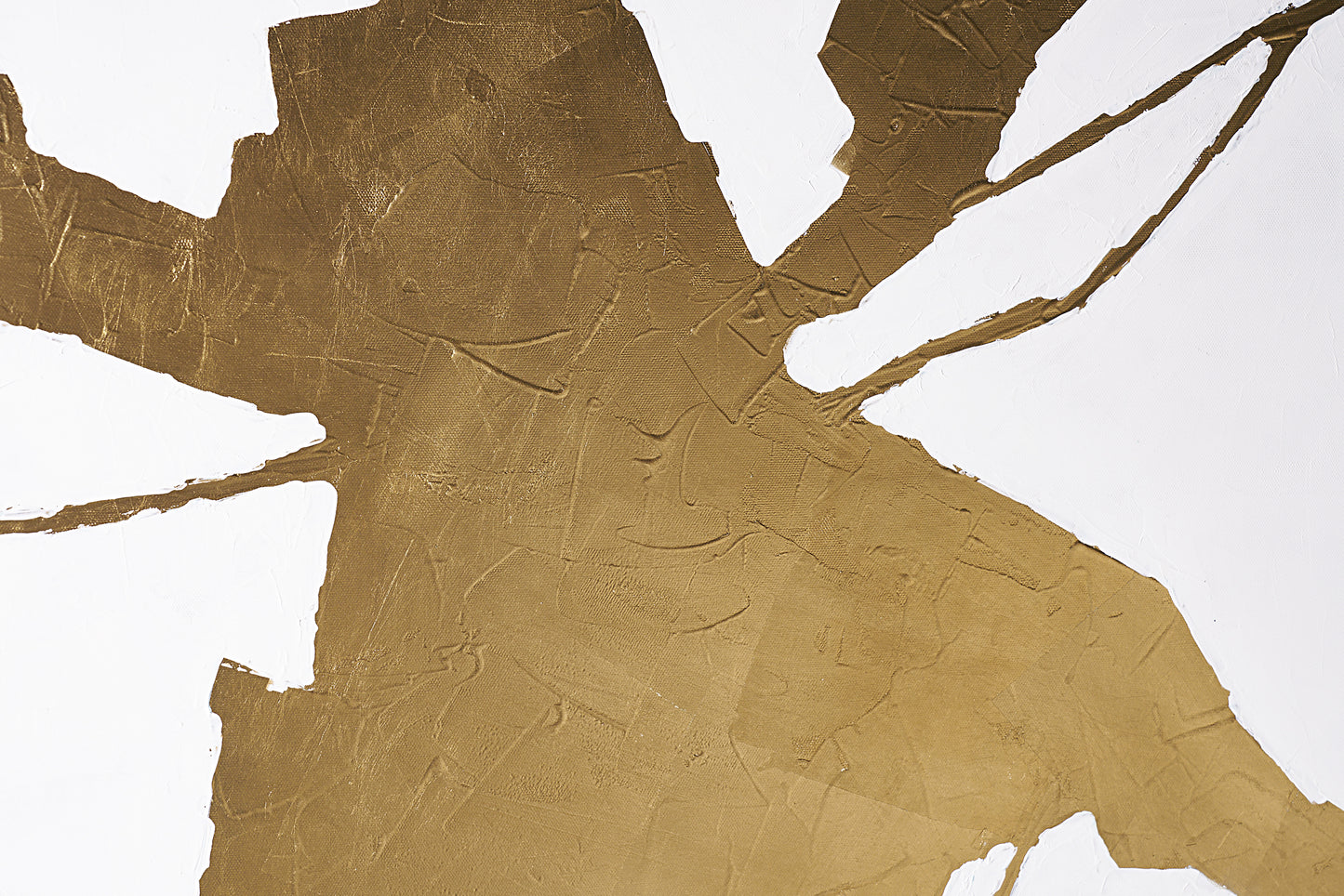 Fractured Fix - 40" X 60" - Gold Floater Frame