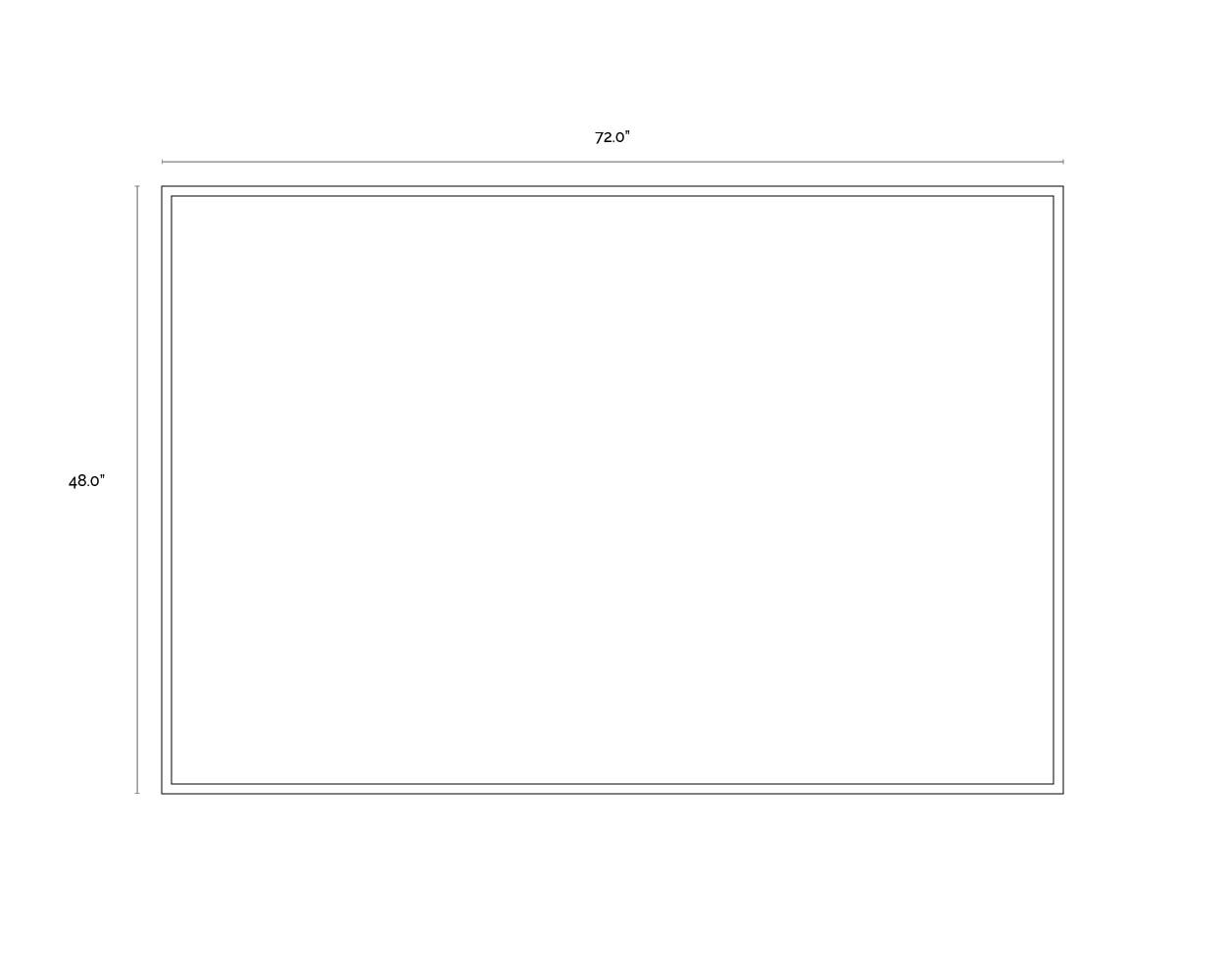 Smoke Screen - 72" X 48" - Black Floater Frame