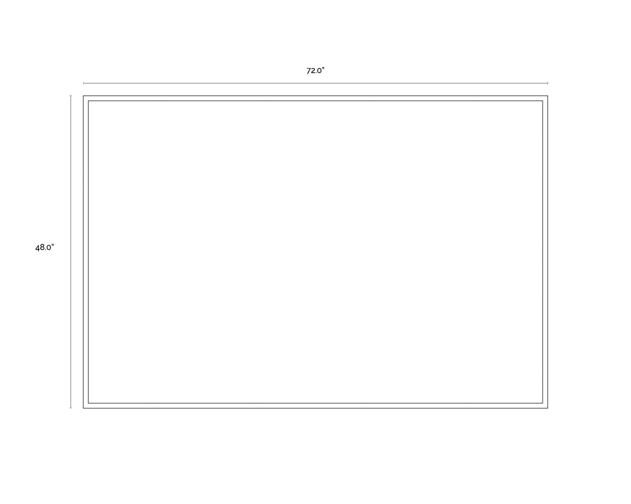 Water Marks - 72" X 48" - Gold Floater Frame