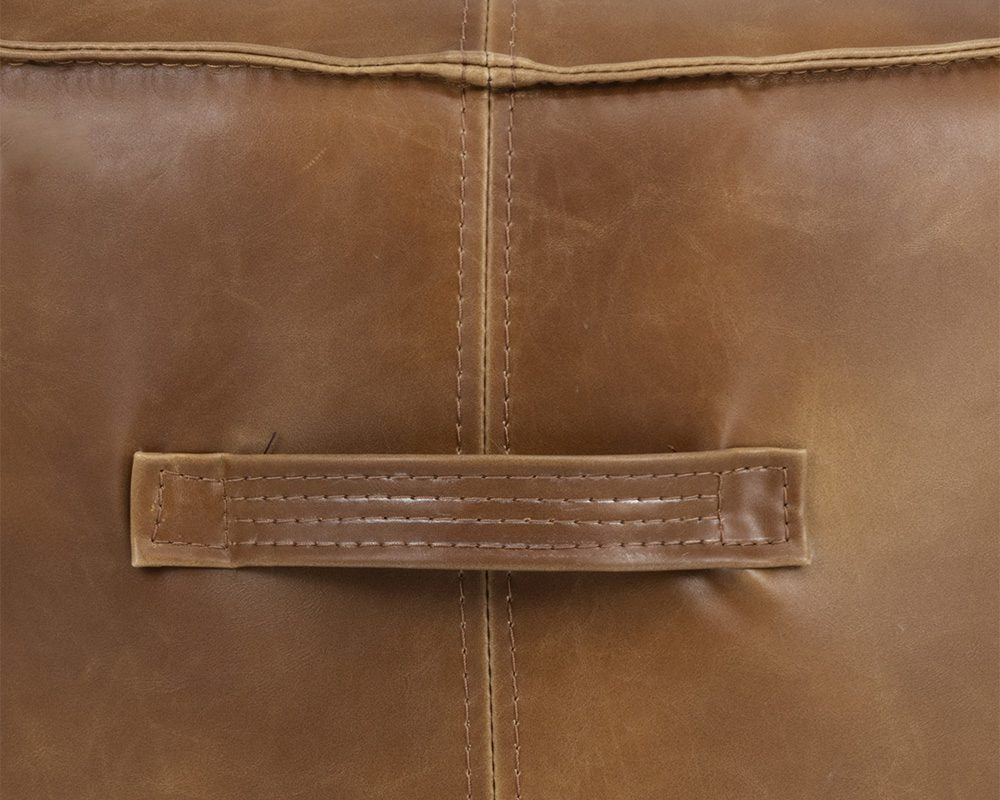 Mitchell Ottoman - Tobacco Tan