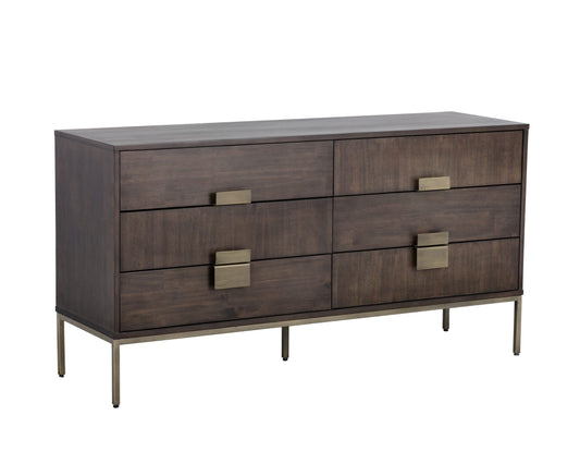 Jade Dresser - Antique Brass - Dark Mango