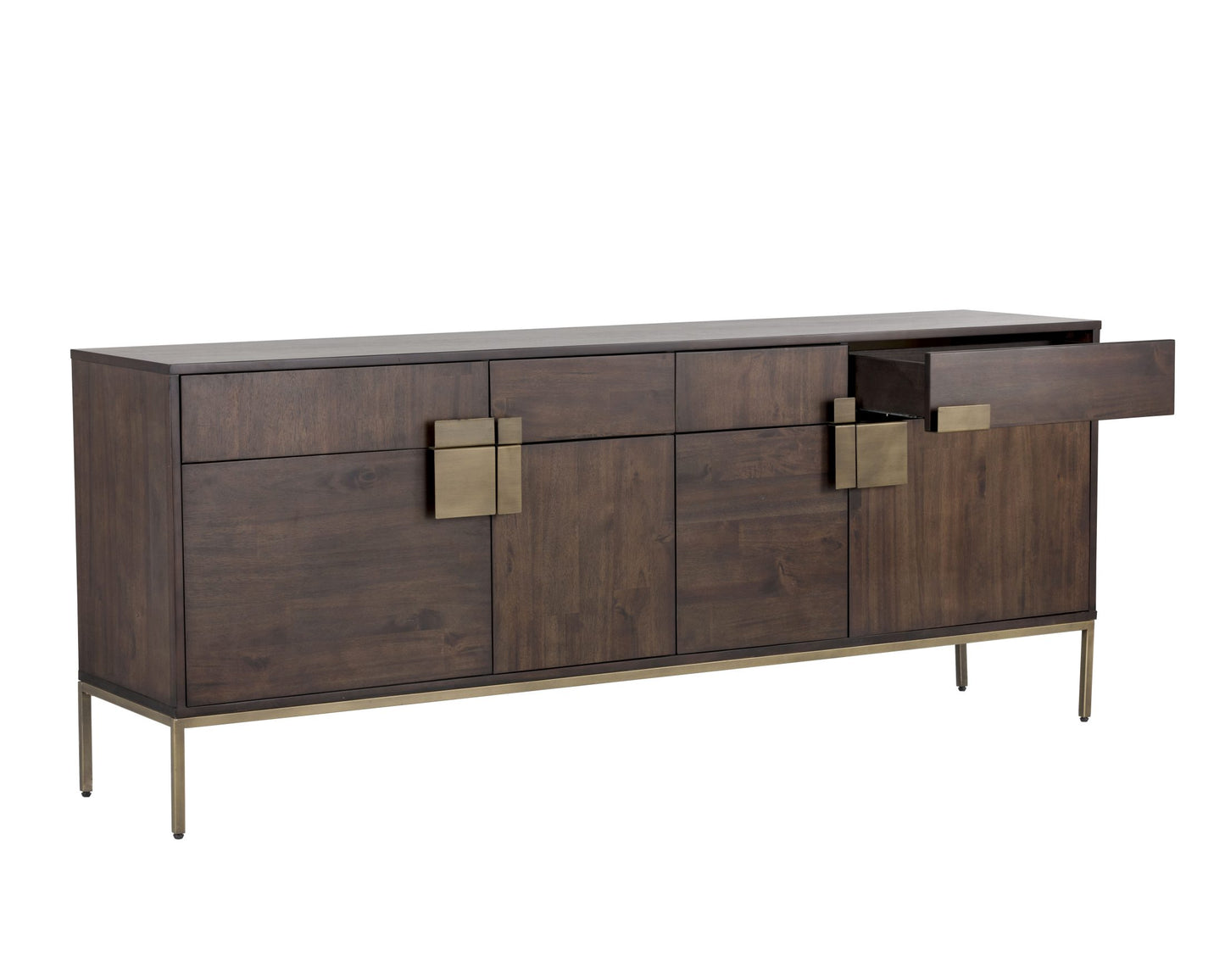 Jade Sideboard - Antique Brass - Dark Mango