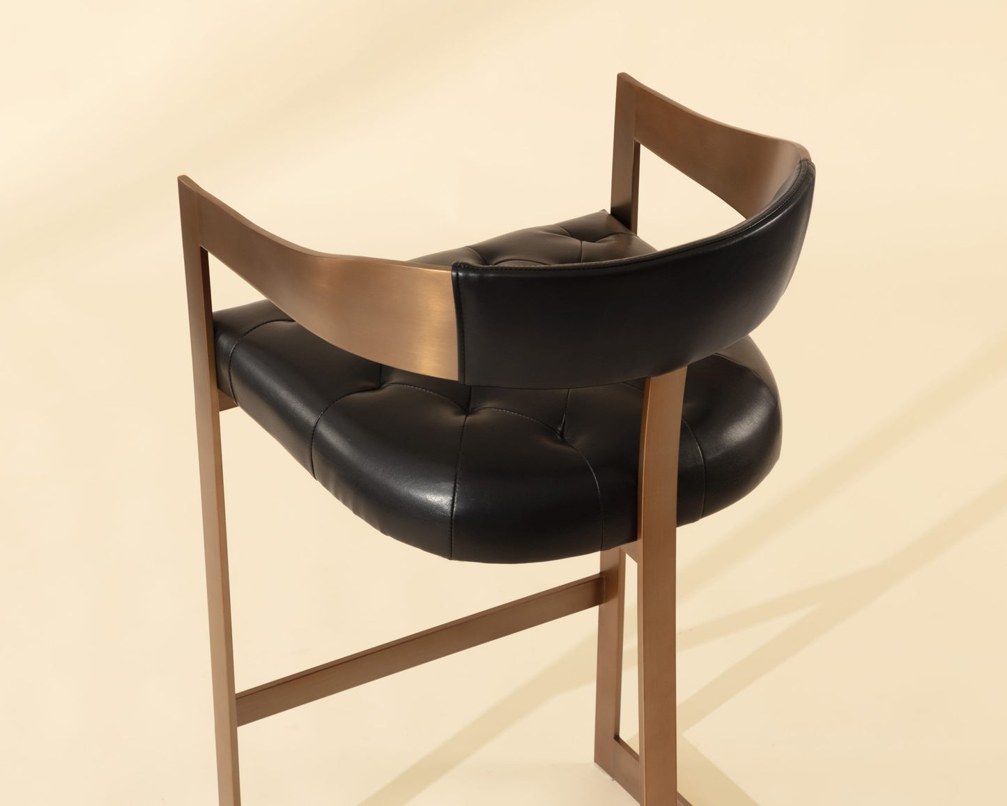 Beaumont Barstool - Antique Brass - Cantina Black