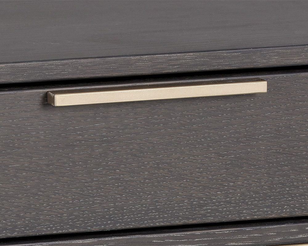 Rebel Nightstand - Small - Gold - Charcoal Grey