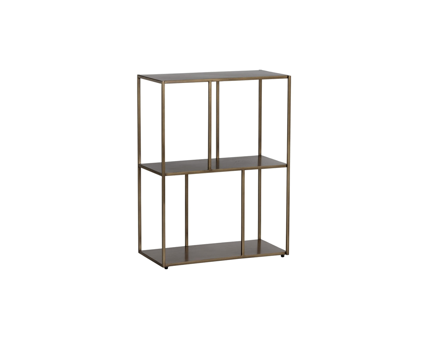 Eiffel Low Bookcase - Small - Antique Brass