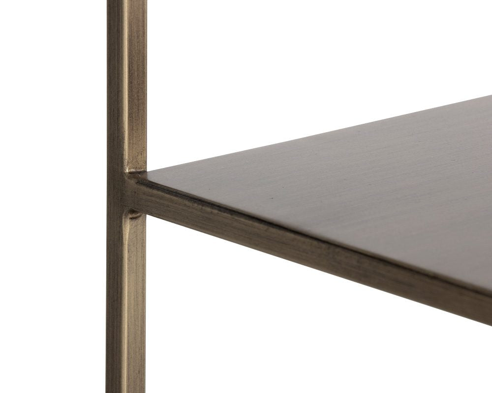 Eiffel Low Bookcase - Large - Antique Brass