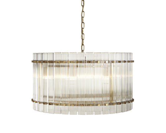 Kore Chandelier - Small - Brass - Clear