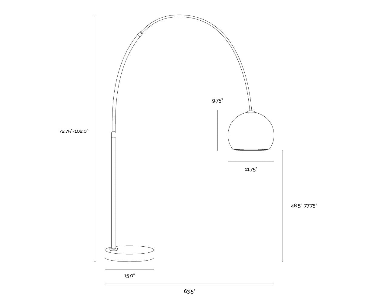 Vern Floor Lamp - Brass