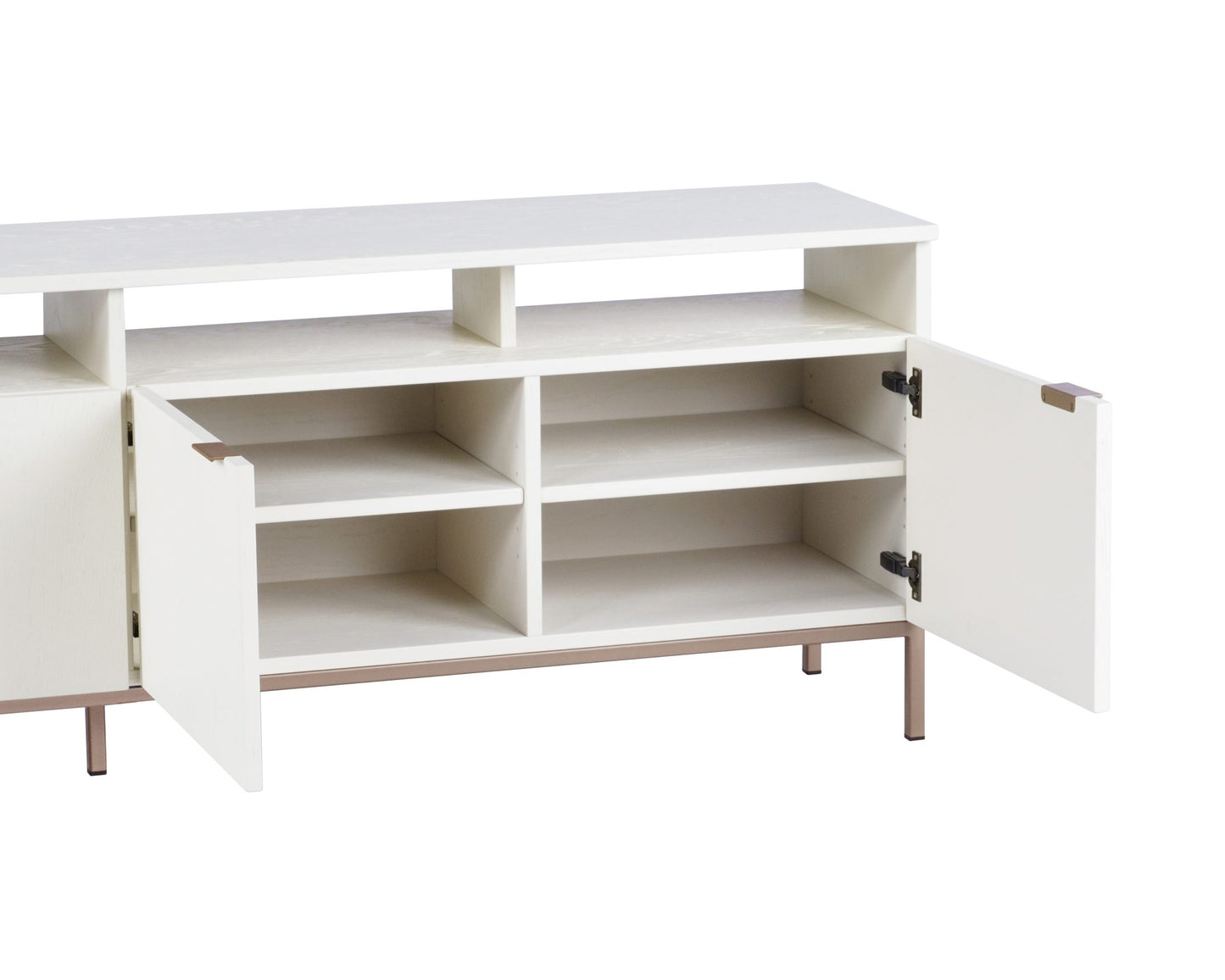 Ambrose Modular Storage Cabinet - Champagne Gold - Cream