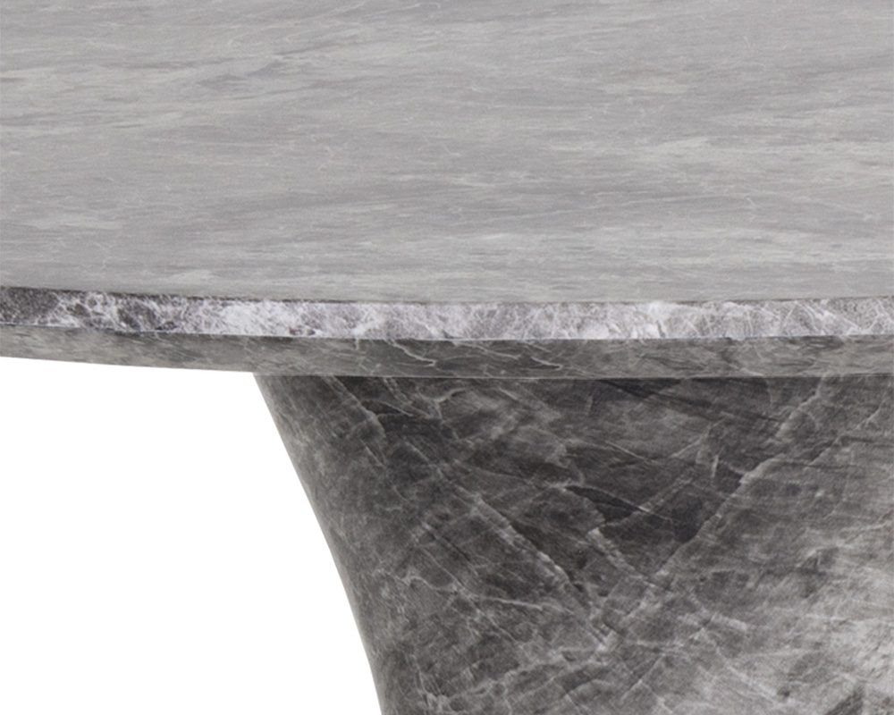 Shelburne Counter Table - Marble Look - Grey