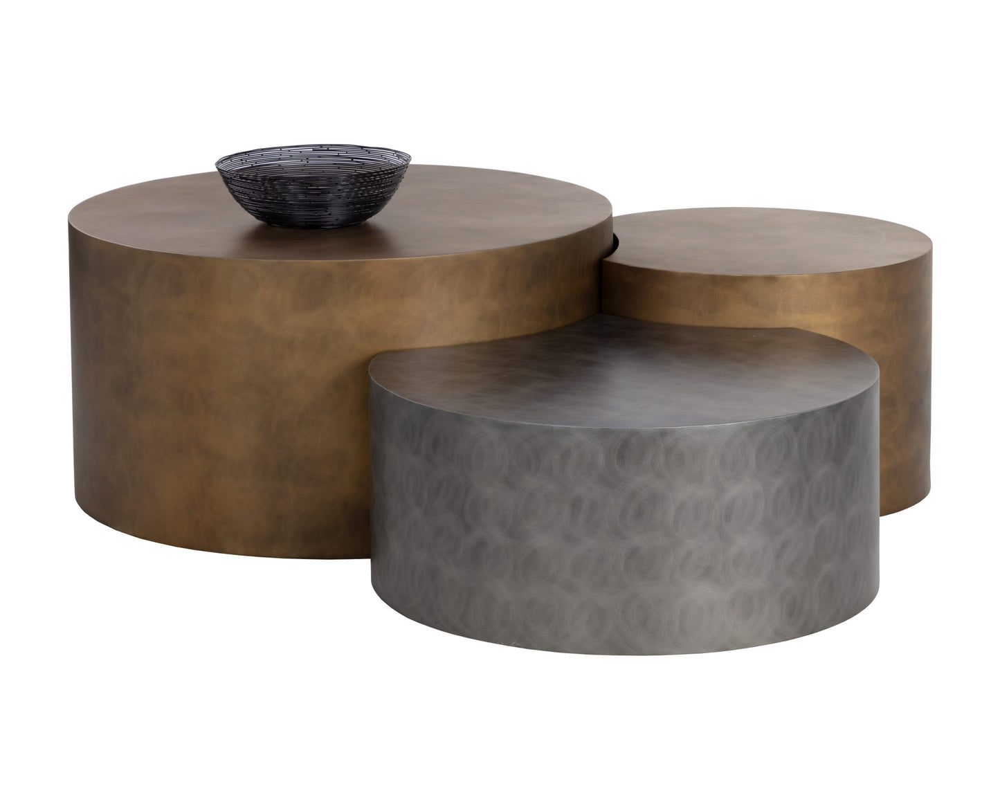 Neo Nesting Coffee Table - Antique Brass