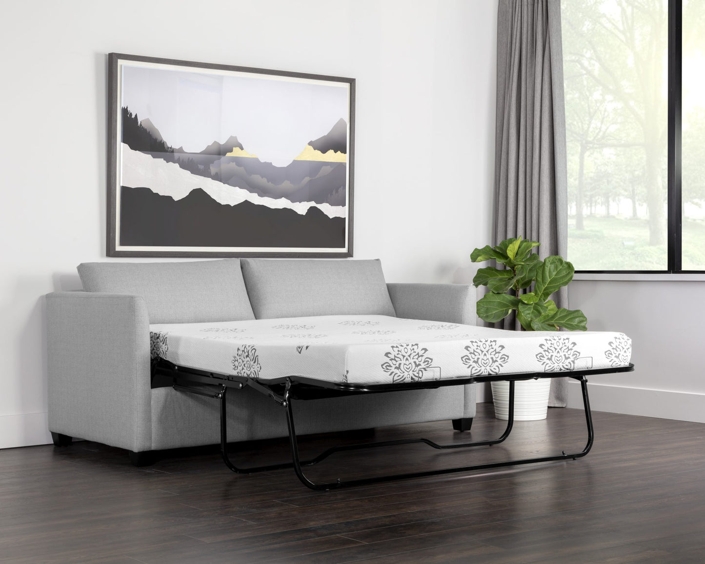 Nico Sofa Bed - Broderick Charcoal