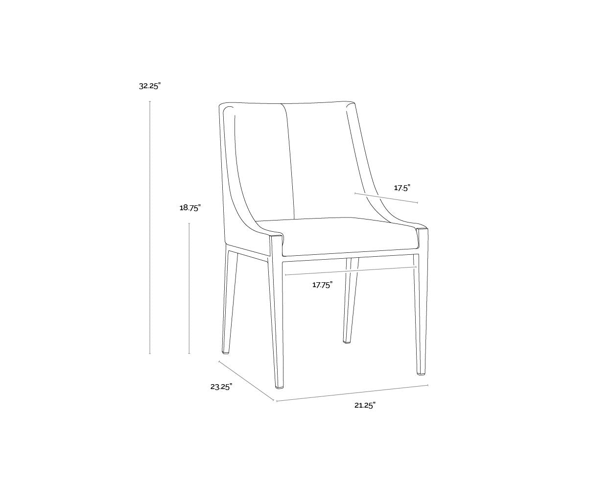 Dionne Dining Chair - Monument Oatmeal