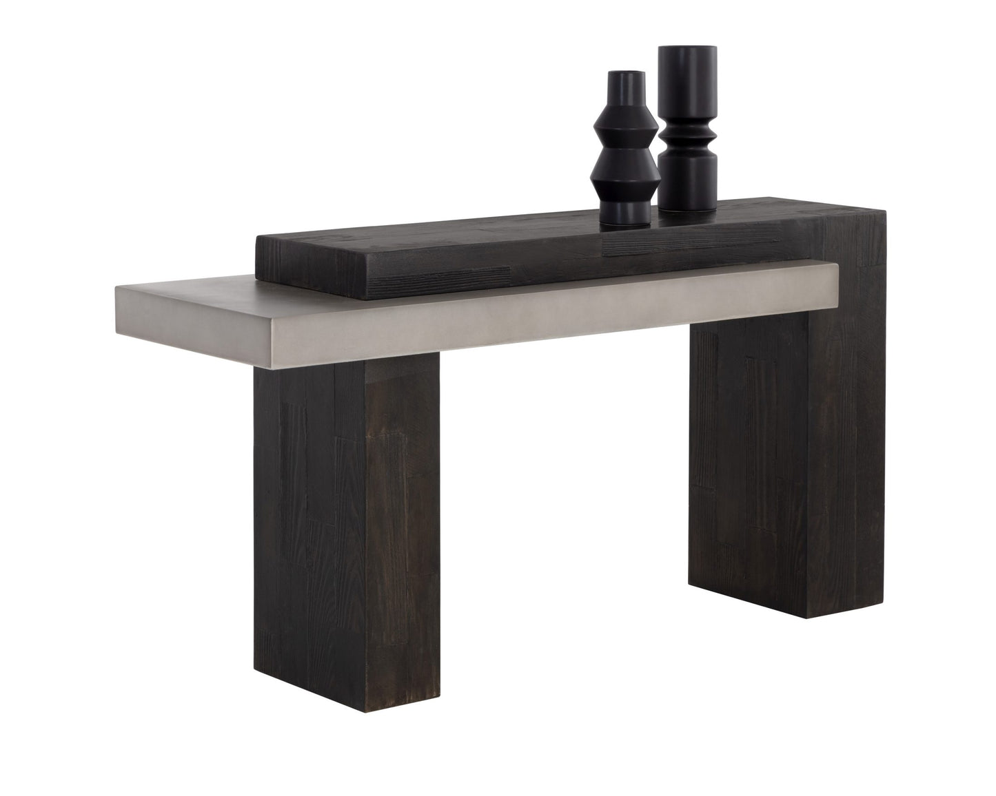Herriot Console Table - Dark Brown / Grey
