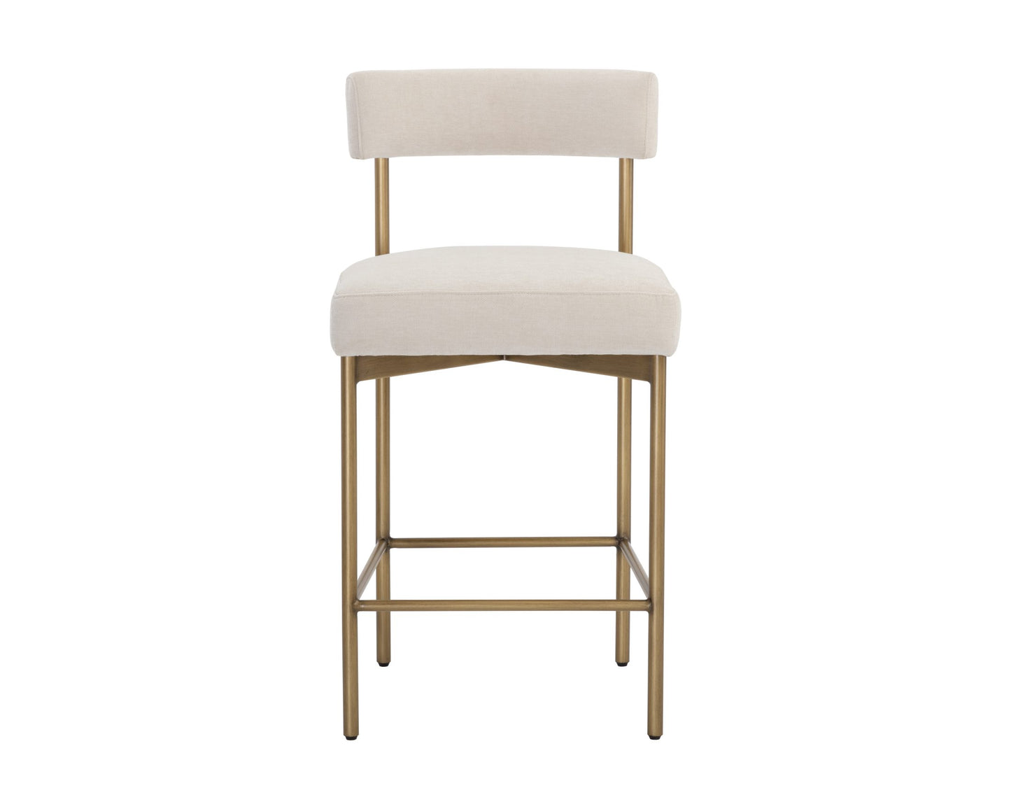 Seneca Counter Stool - Antique Brass - Danny Ivory