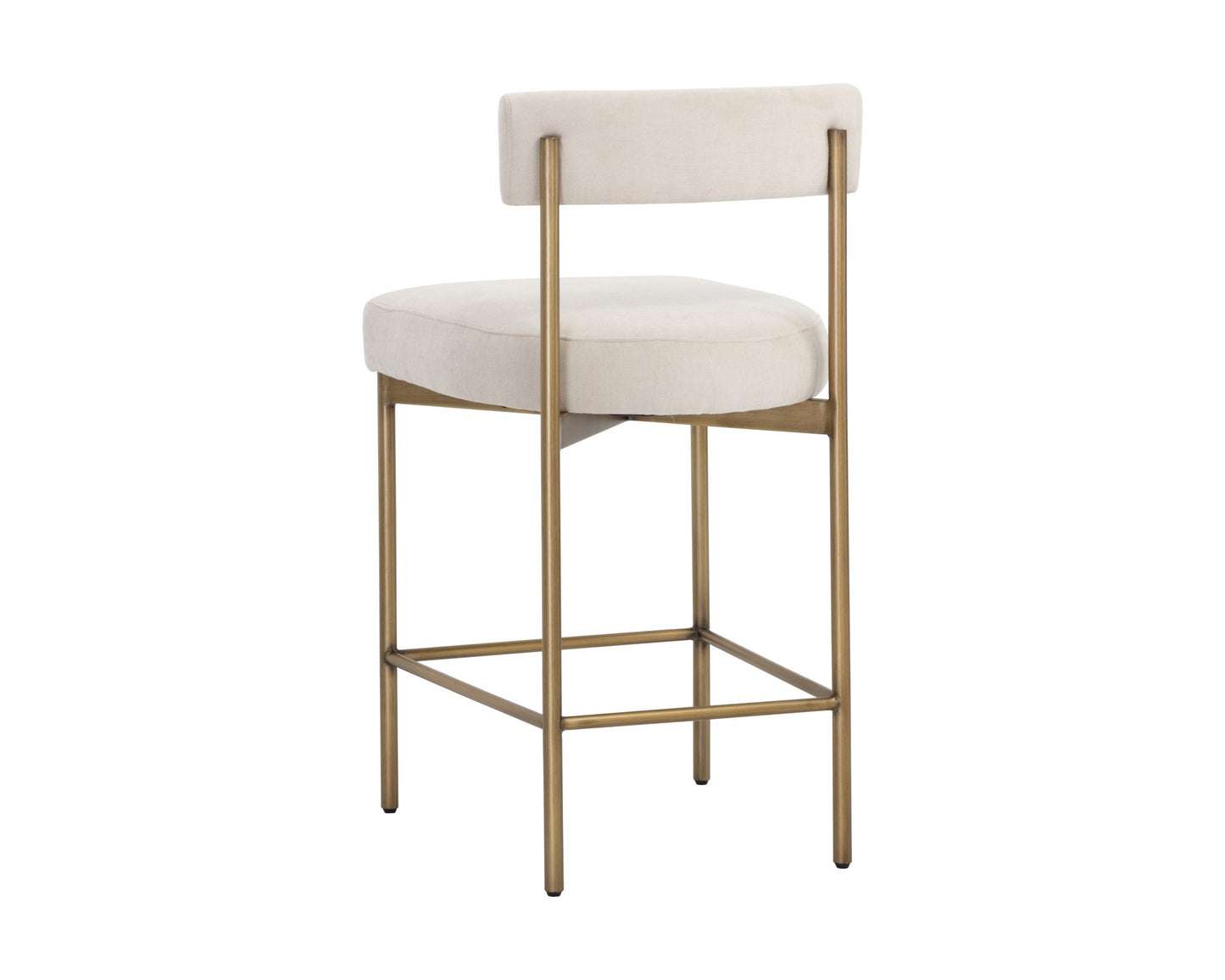 Seneca Counter Stool - Antique Brass - Danny Ivory