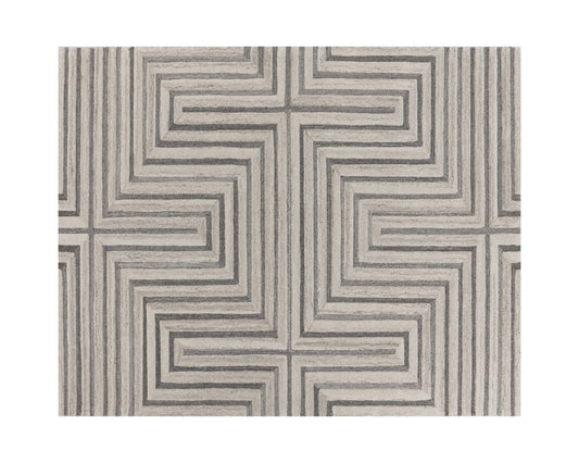 Oslow Hand-Tufted Rug - Beige / Grey - 8' X 10'