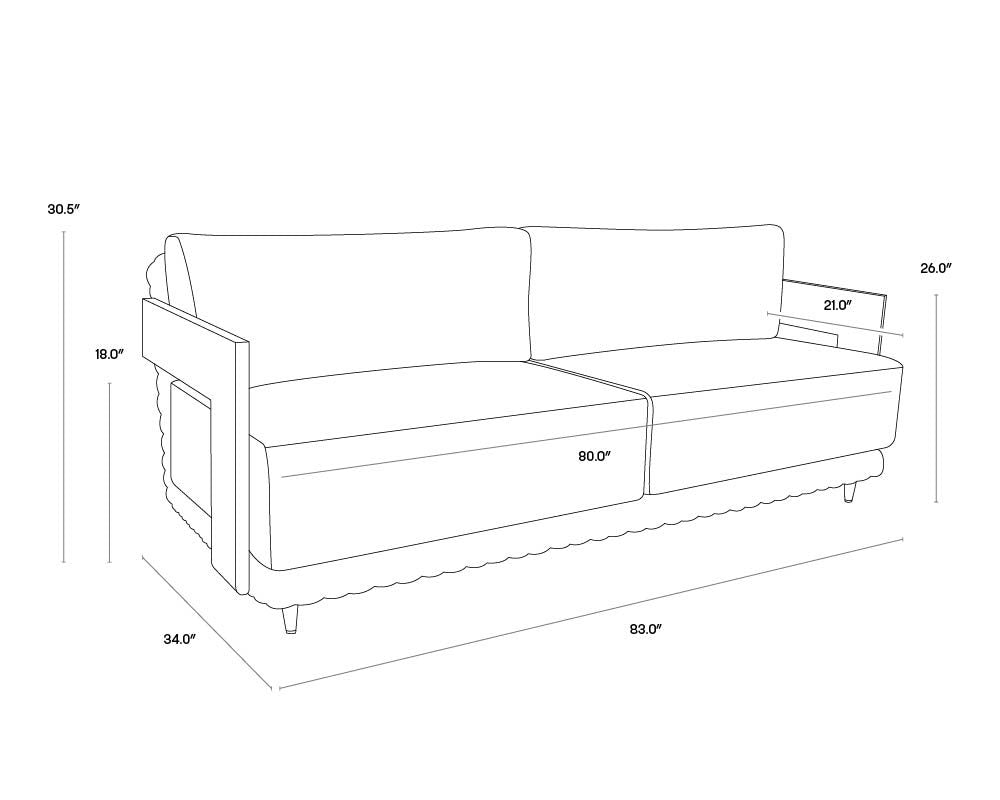 Potenza Sofa - Palazzo Cream