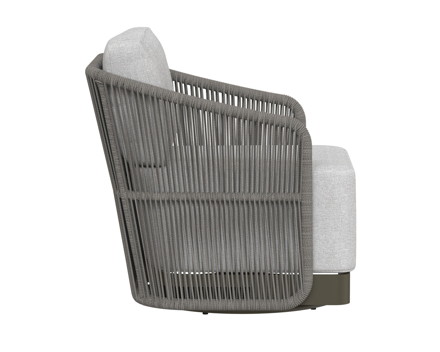 Allariz Swivel Armchair - Warm Grey - Gracebay Light Grey