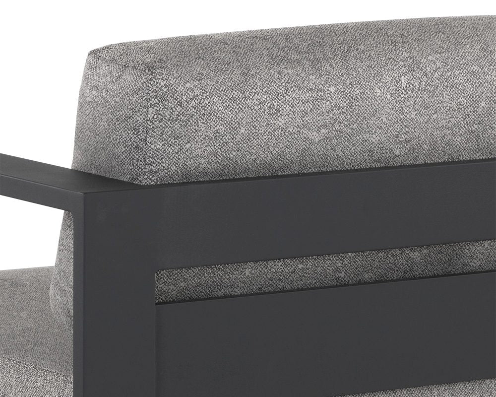 Tavira Armchair - Charcoal - Lanikai Salt And Pepper