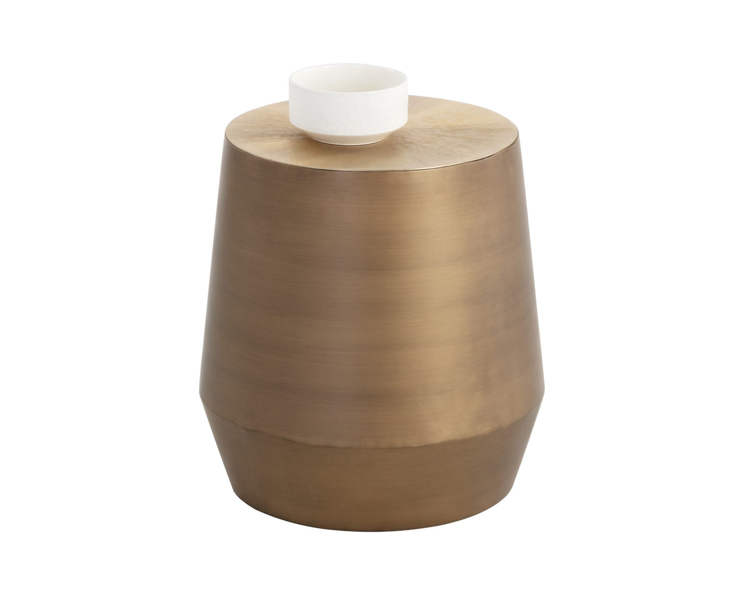 Creed End Table - Antique Gold