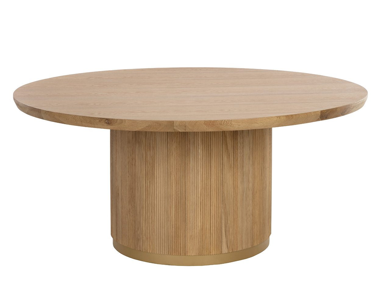 Kalla Dining Table - Round - Rustic Oak - 68"