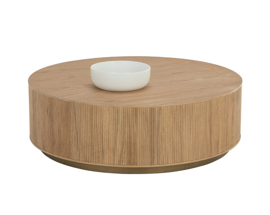 Kalla Coffee Table - Round - Rustic Oak