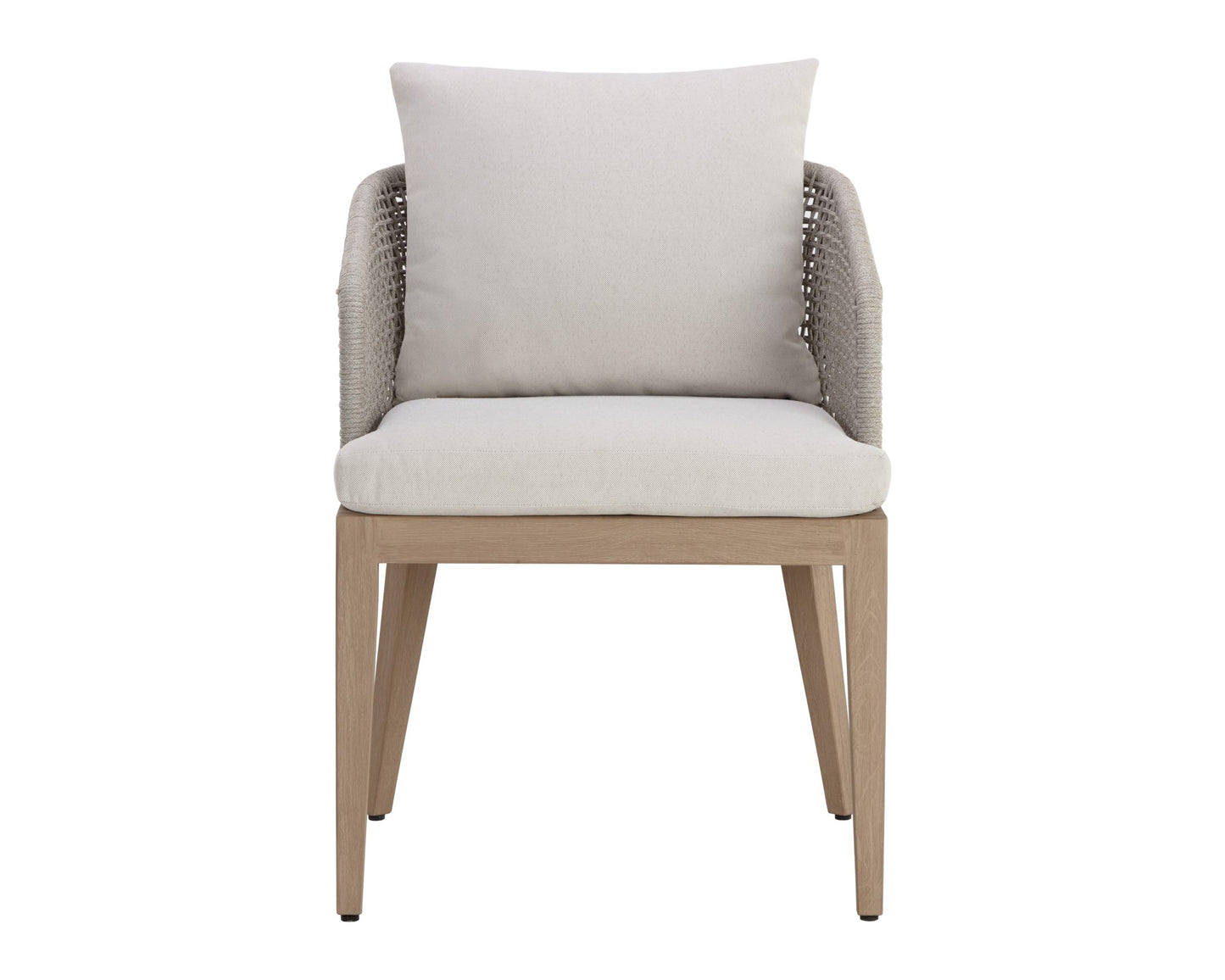 Capri Dining Armchair - Drift Brown - Palazzo Cream