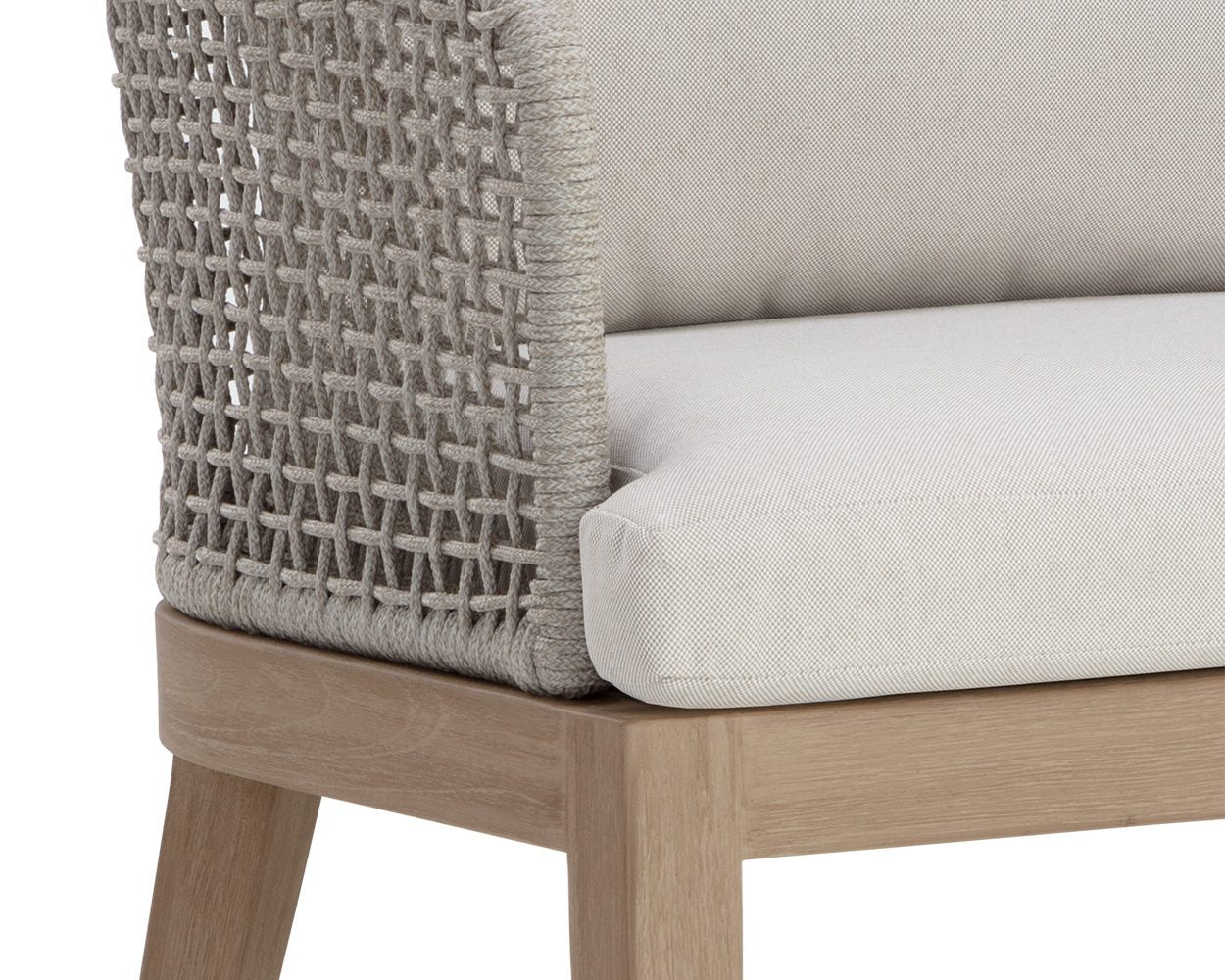 Capri Dining Armchair - Drift Brown - Palazzo Cream