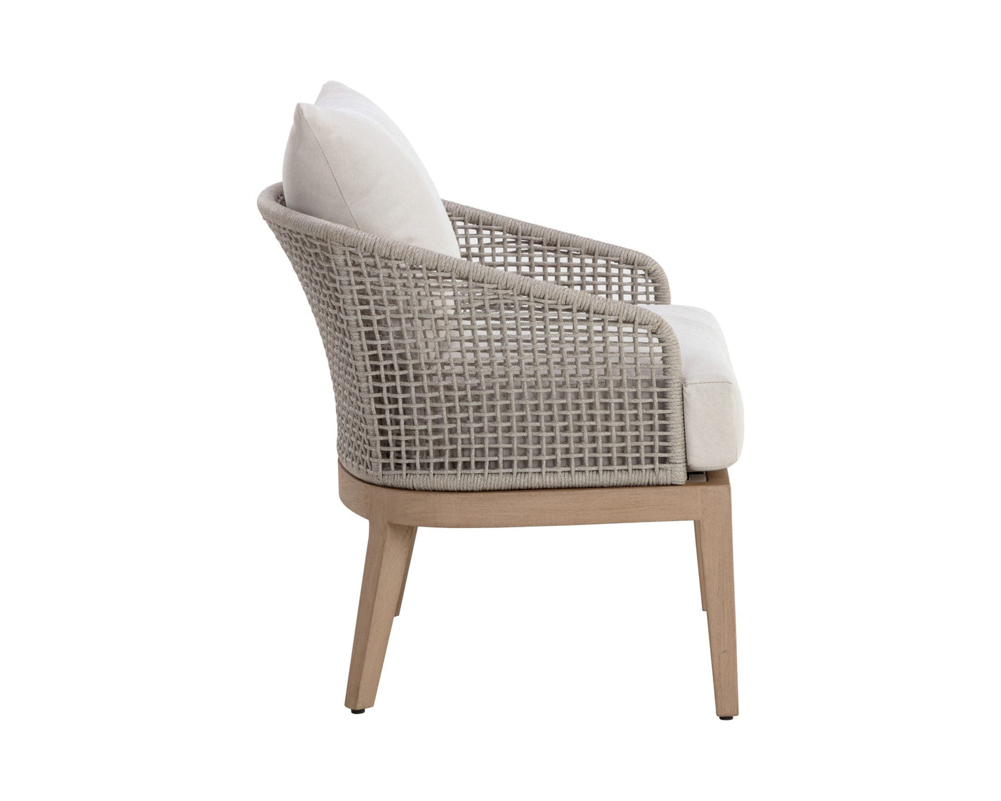 Capri Lounge Chair - Drift Brown - Palazzo Cream