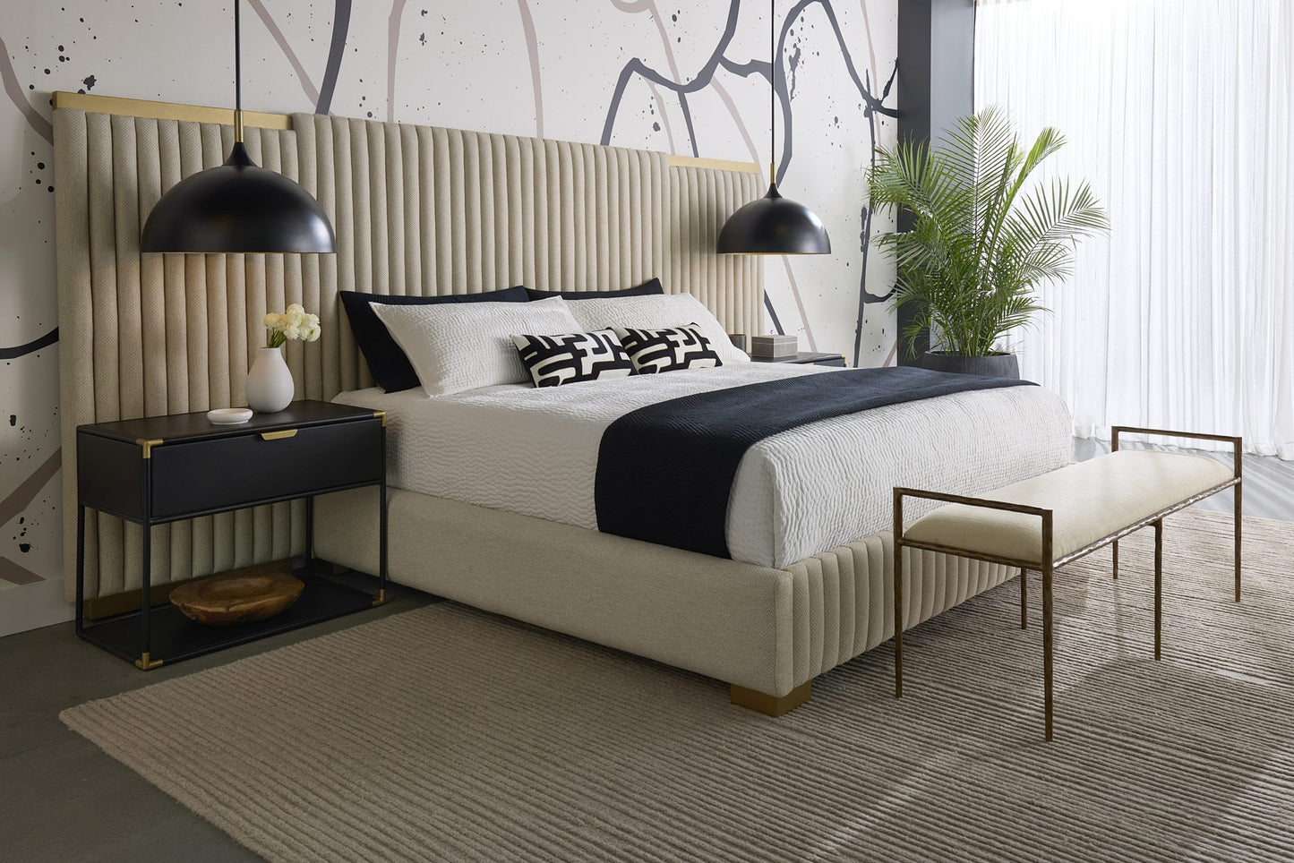 Tarrant Bed - King - Monument Oatmeal