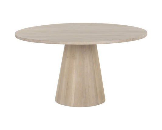 Elina Dining Table - Round - Light Oak - 54"