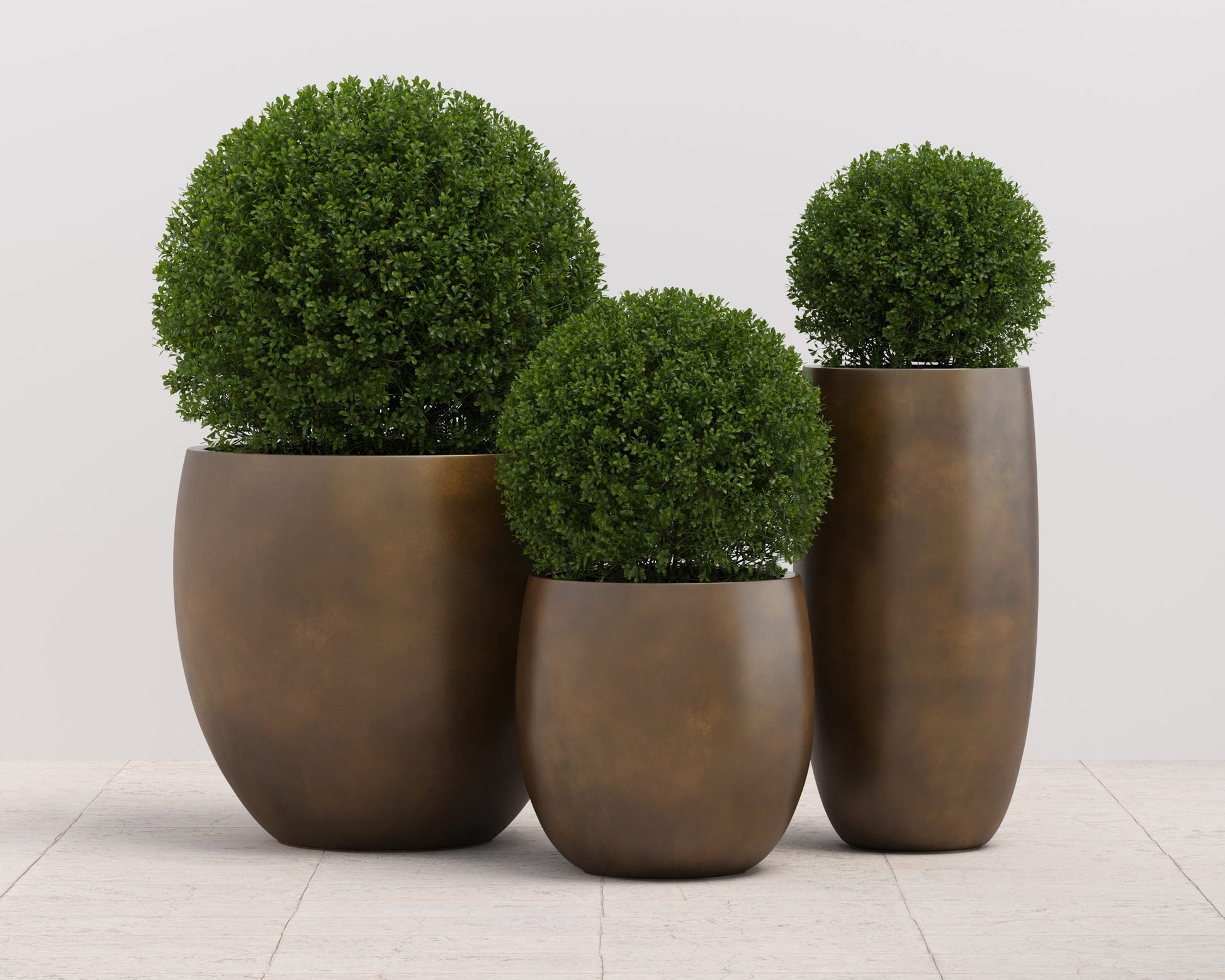 Aster Planter - Large - Antique Bronze