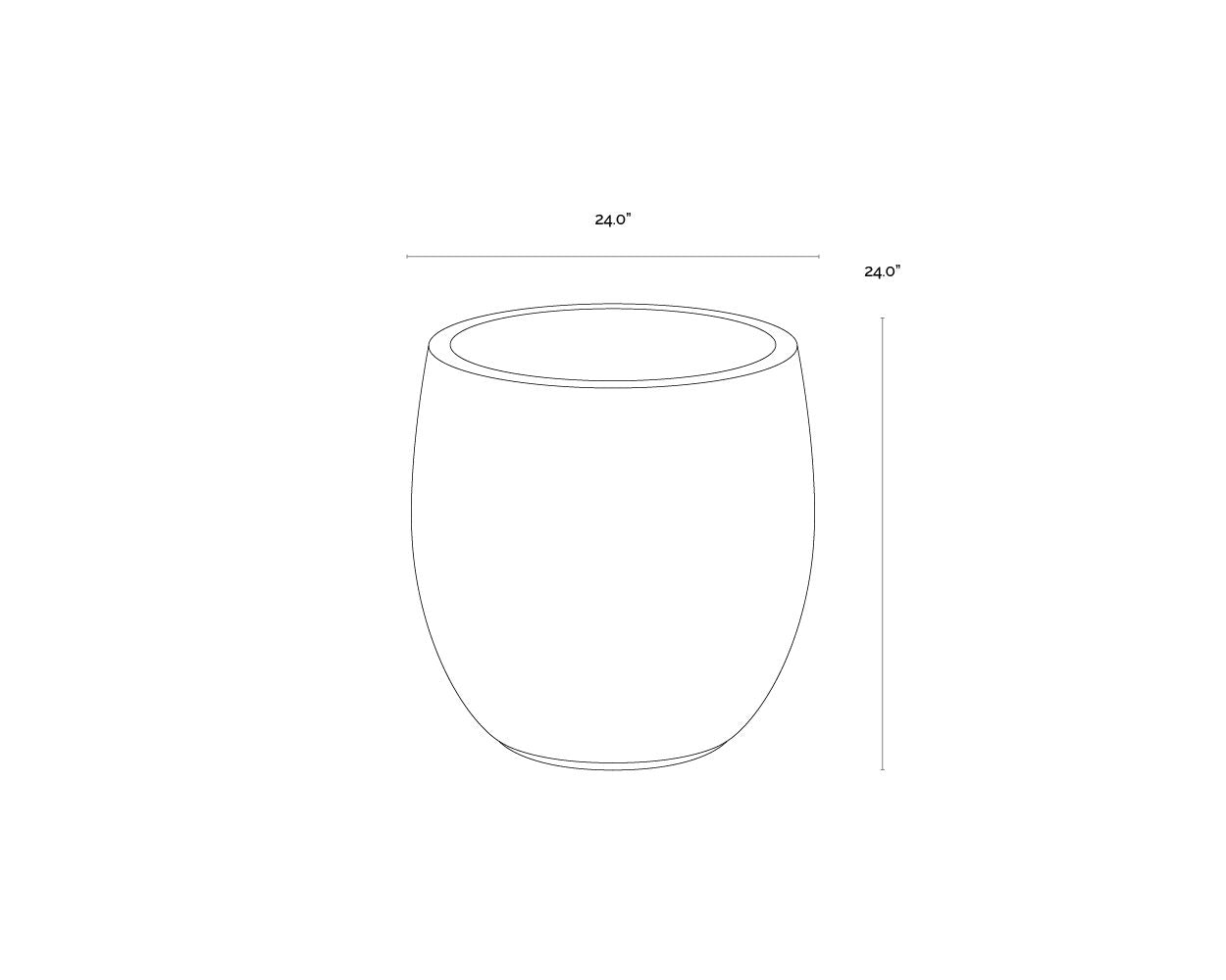 Aster Planter - Small - Round