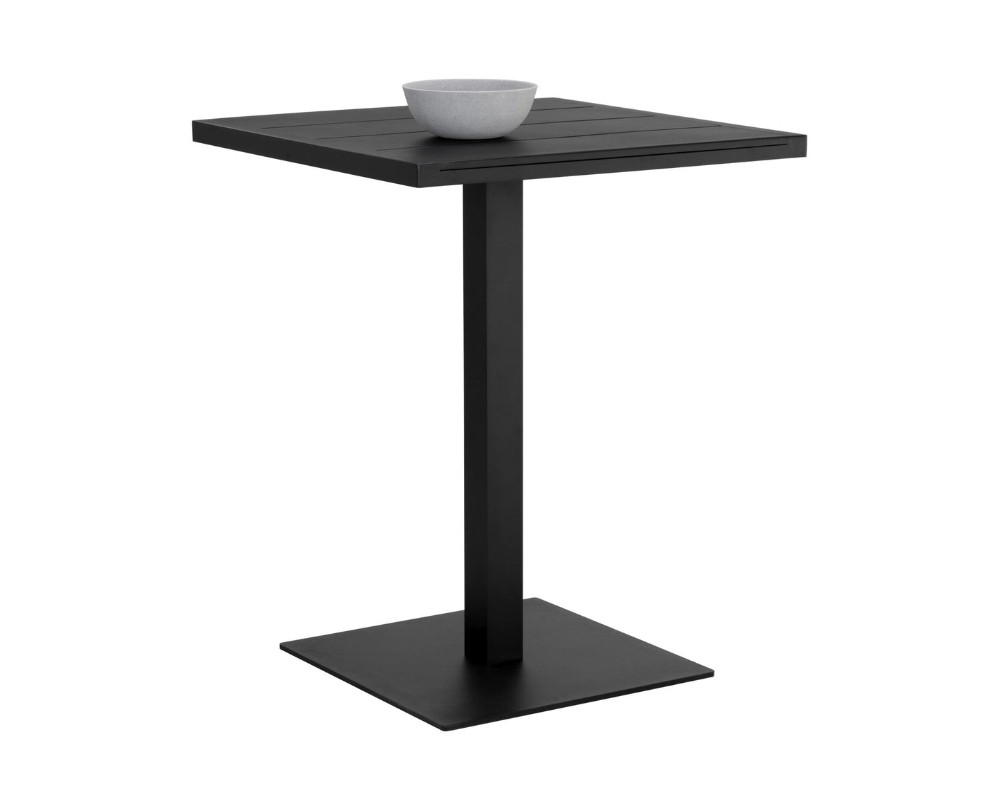 Merano Bar Table - Square - Black