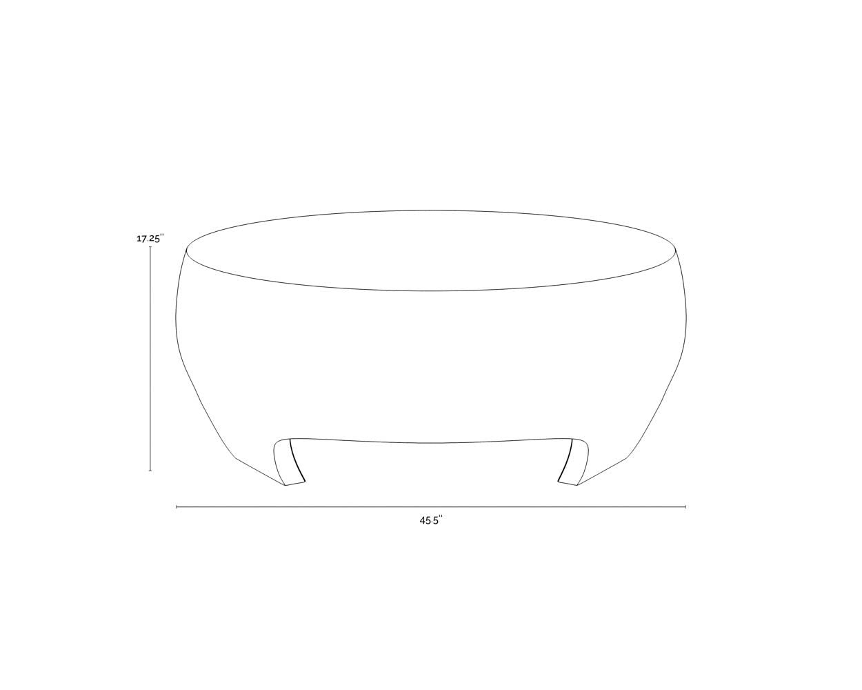 Tarsus Coffee Table - Antique Bronze