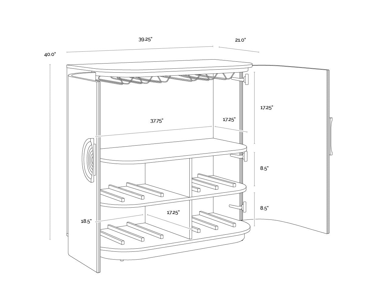 Dresden Bar Cabinet