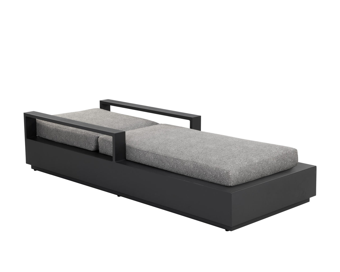 Tavira Lounger - Charcoal - Lanikai Salt And Pepper