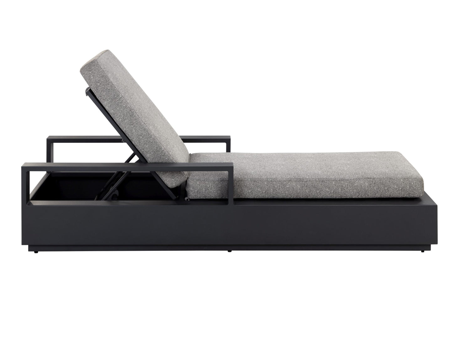 Tavira Lounger - Charcoal - Lanikai Salt And Pepper