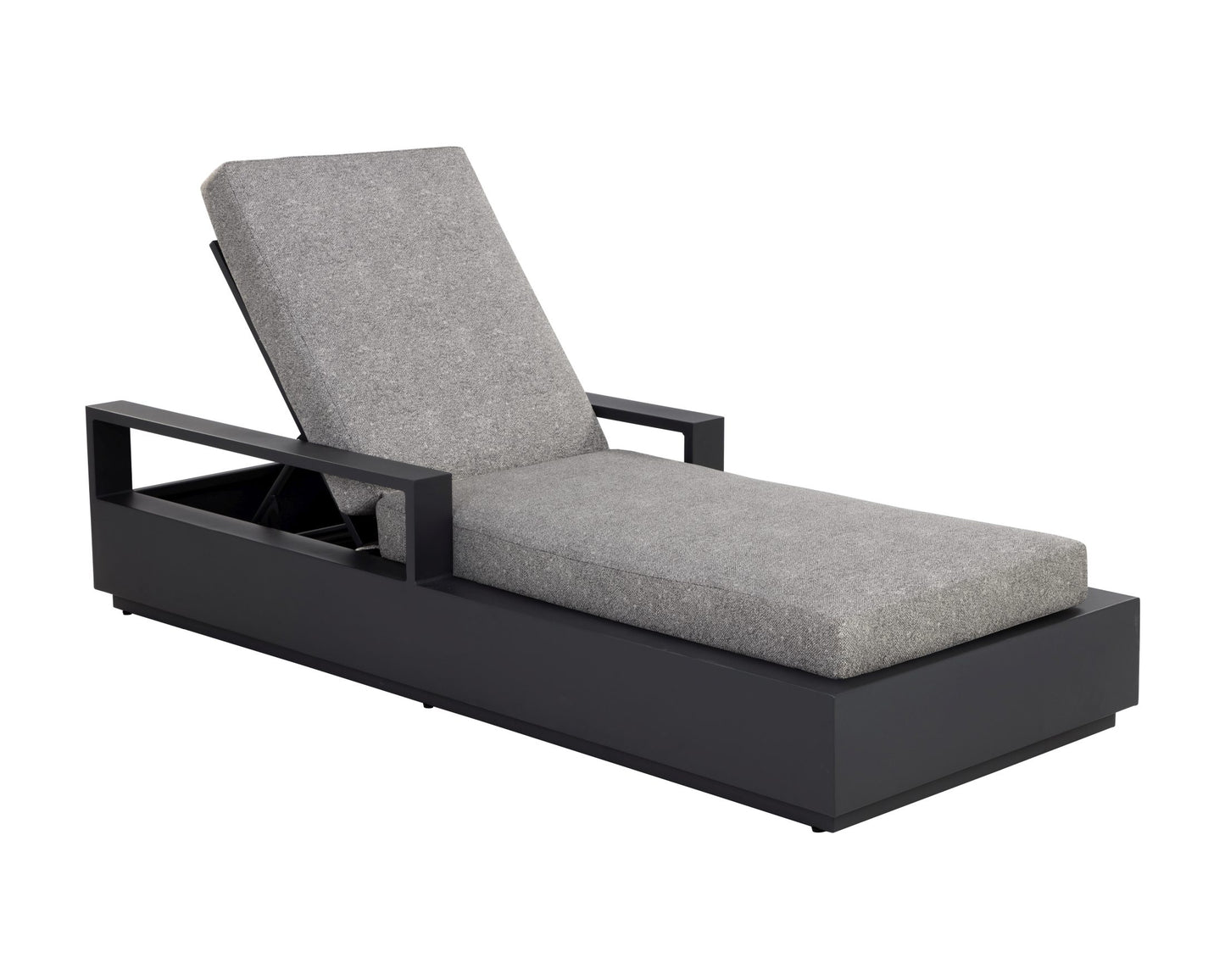 Tavira Lounger - Charcoal - Lanikai Salt And Pepper