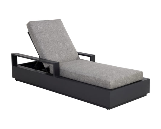 Tavira Lounger - Charcoal - Lanikai Salt And Pepper
