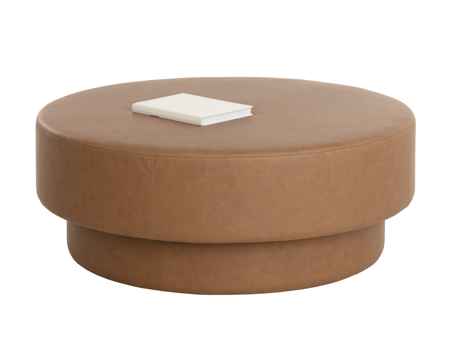 Arlo Ottoman - Milliken Cognac