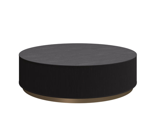 Kalla Coffee Table - Round - Charcoal